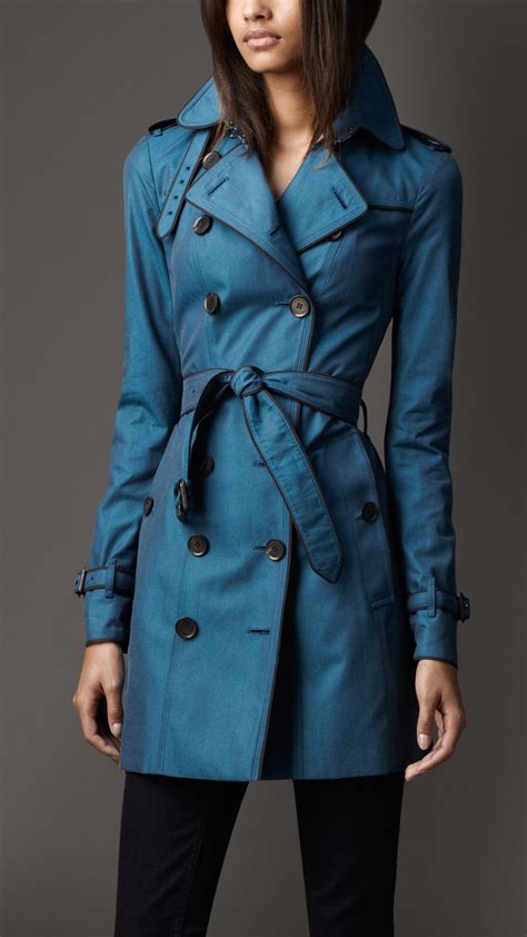 blue burberry coat|Burberry trench coat women black.